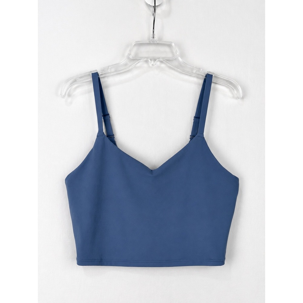 Athleta Elation V-Neck‎ Crop D-DD Blue Yoga Tank Top Plus Size 1X